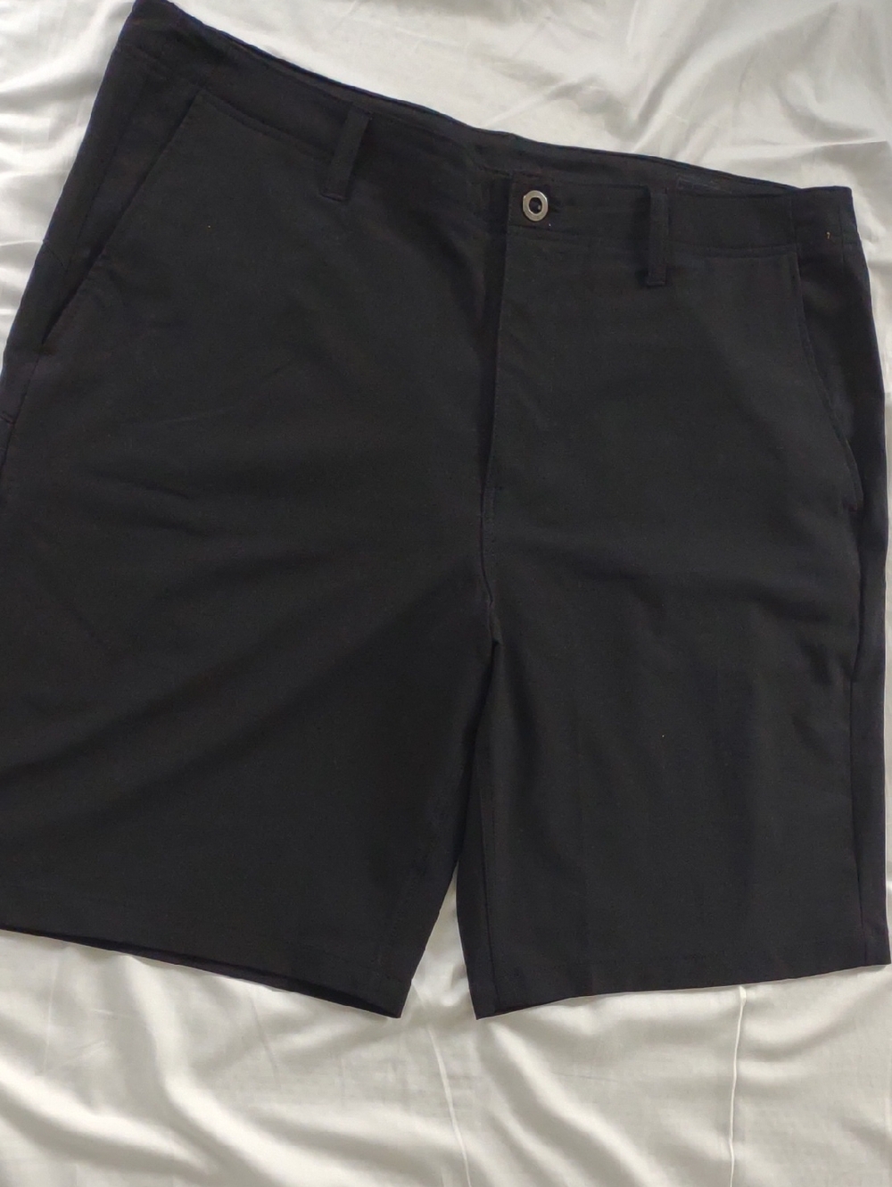 Volcom Men's Black Kerosene Flat-Front Shorts